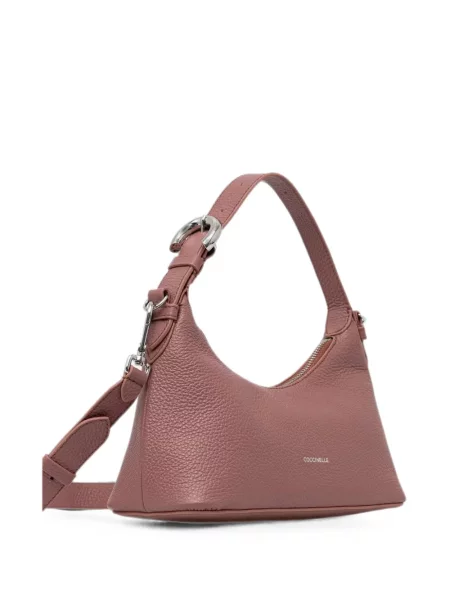 Geantă shopper Coccinelle din piele roz