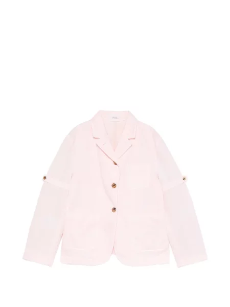 Sacou Thom Browne cu buzunare la piept roz