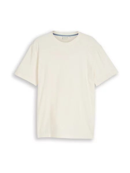 TOM TAILOR Tricou natural alb