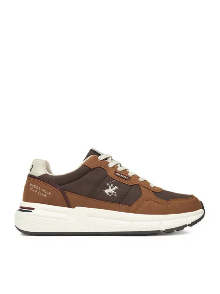 Sneakersy Beverly Hills Polo Club hnedá