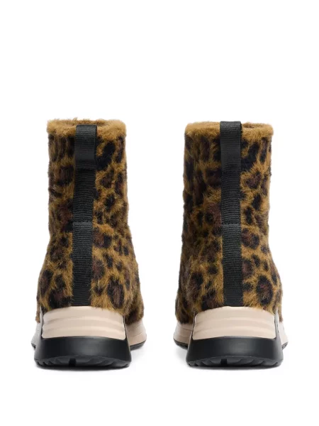Top Ash cu imagine cu model leopard slip-on maro