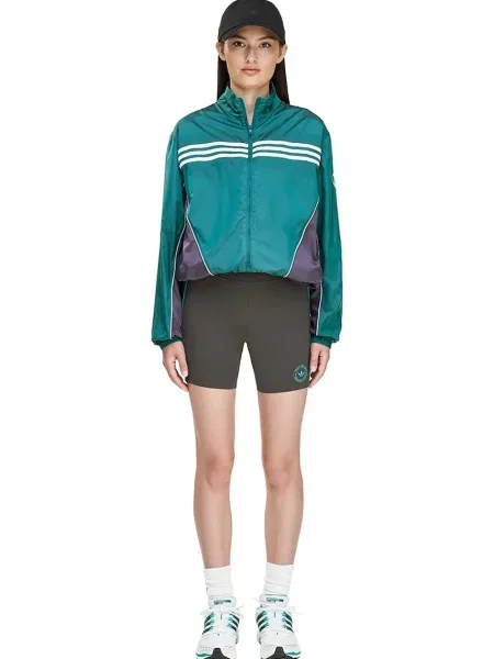 Adidas Originals szorty adidas Originals x Sporty & Rich z nadrukiem medium waist czarny
