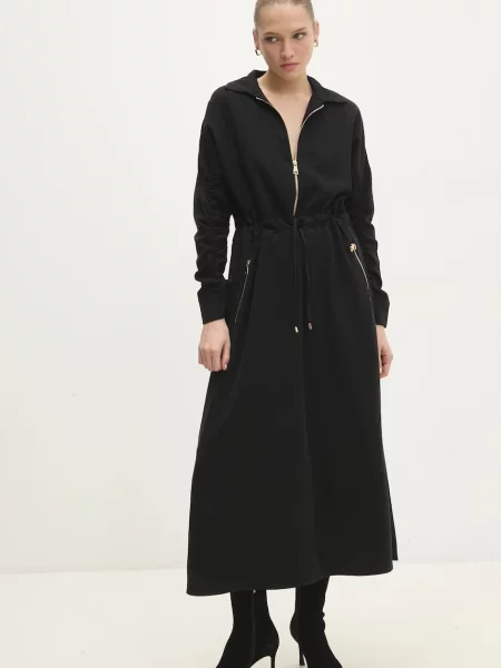 Answear Lab rochie maxi evazati negru