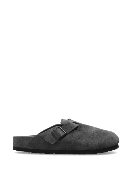 Sandale Birkenstock din piele de căprioară gri