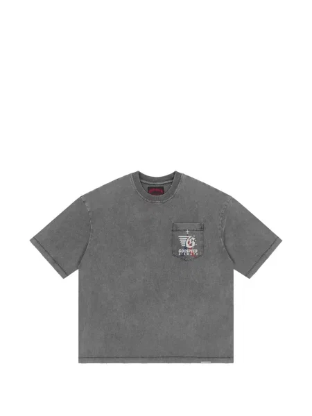 Tricou Godspeed cu imagine gri