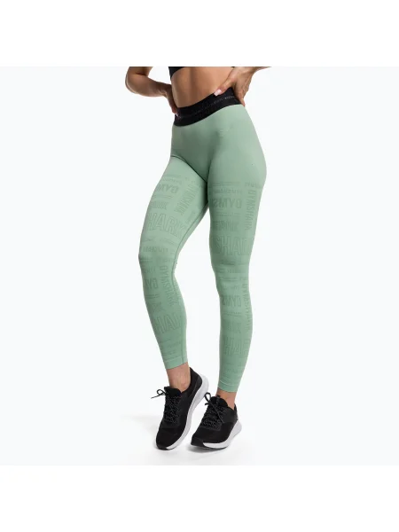 Olcsóbban. Női edző leggings Gymshark Vision zöld/fekete. Méret: S fekete