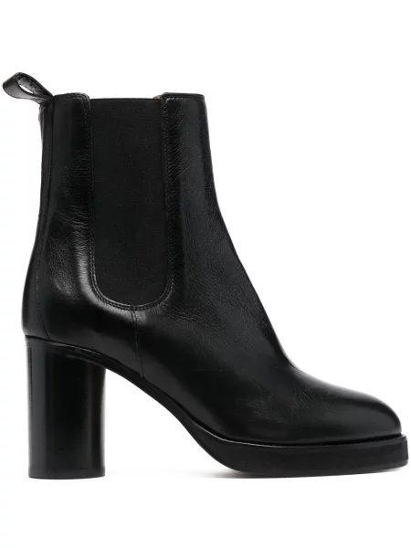 Botine chelsea Isabel Marant din piele negru