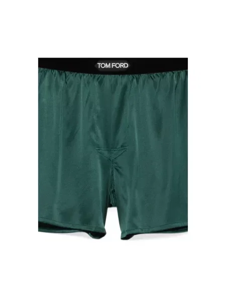 Bokserki Tom Ford z logo zielone