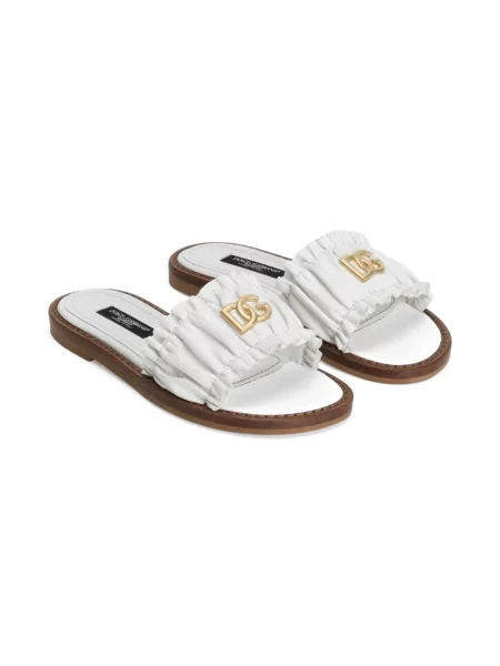 Kapcie dziecięce Dolce And Gabbana białe