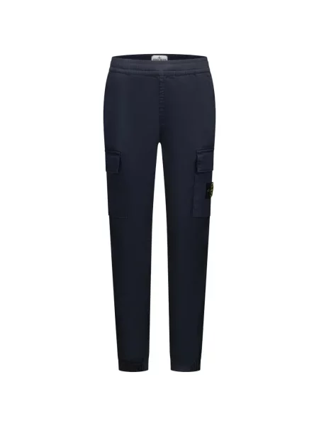 Spodnie cargo dziecięce Stone Island niebieskie