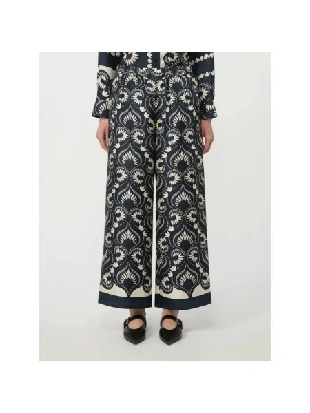 Spodnie Weekend Max Mara niebieskie