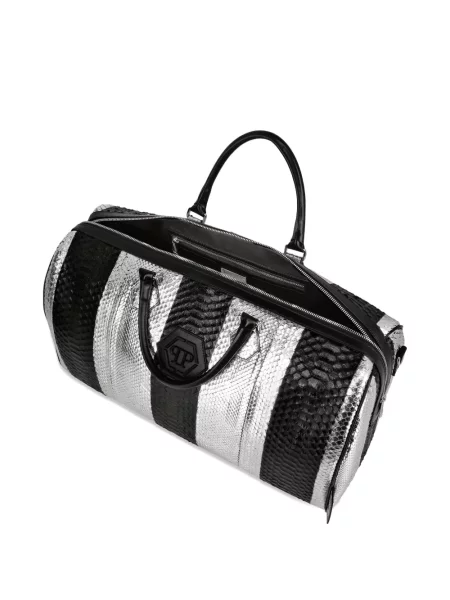Кожена чанта Philipp Plein черно