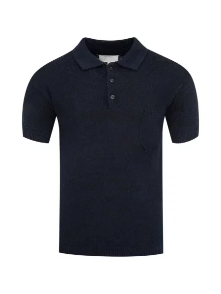 Scurt tricou polo Maison Margiela albastru
