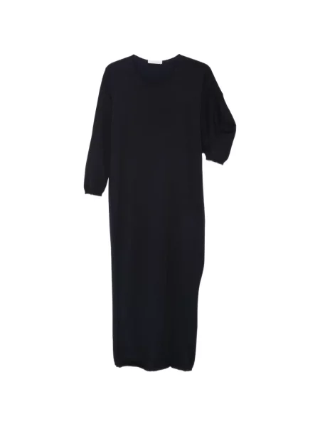 Lung rochie maxi Liviana Conti tricotate albastru
