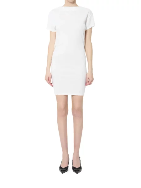 Rochie mini Jacquemus drapată alb