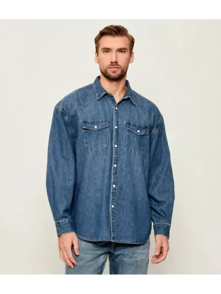 All Saints De blugi cămașă FENTON | Relaxed fit albastru
