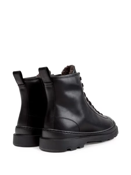 Botine Camper cu șireturi din piele negru