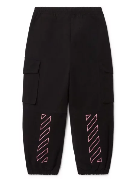 Dětské cargo kalhoty Off-white bílé