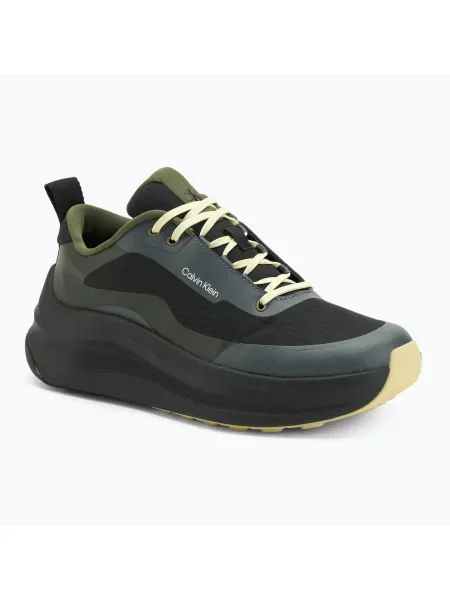 Кросівки Calvin Klein Chunky Runner Lace Up Mix Aop black/medieval forest/coal/lime чорні