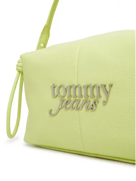 Tommy Jeans Torbica Metal Logo Crossbody Camera Bag zelena