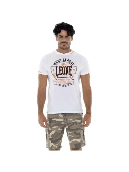 Scurt tricou Leone 1947 cu mâneci scurte alb