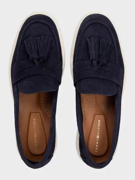 Замшеві лофери Tommy Hilfiger сині