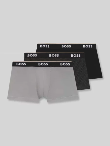 BOSS bokserki z Trunk 3P Power Desig szare