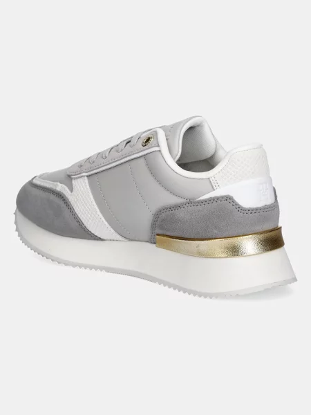 Kožené tenisky Tommy Hilfiger šedé