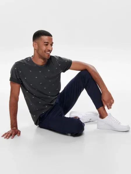 Only & Sons Pantaloni eleganți închis albastru