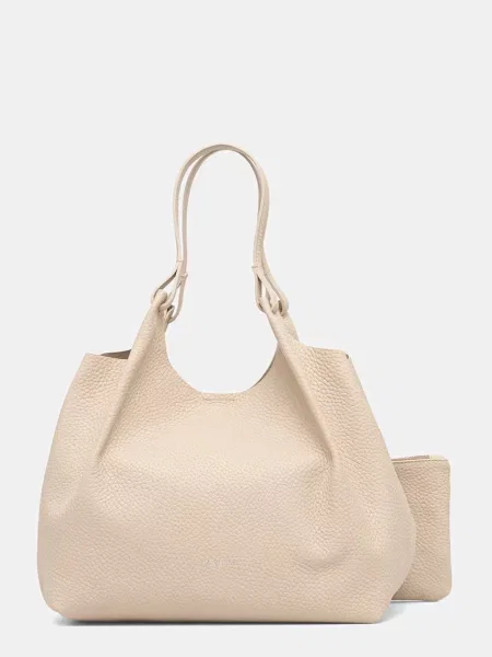Gianni Chiarini torebka shopper skórzana DUA beżowa