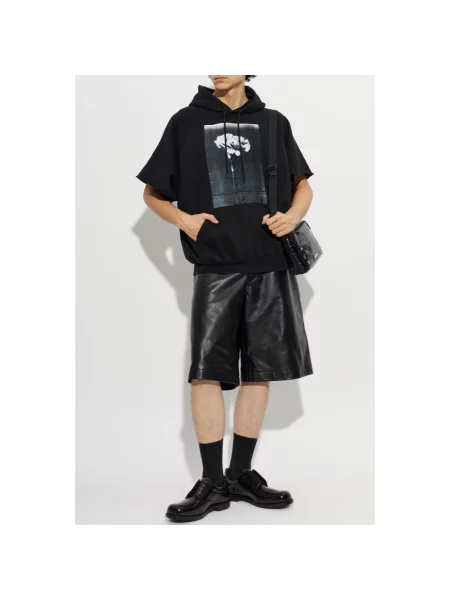 Bluza z kapturem Balenciaga czarna