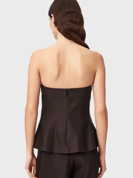 Топ Allsaints коричневий