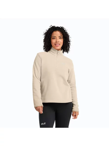 Bluza polarowa Jack Wolfskin Taunus Full Zip beżowa