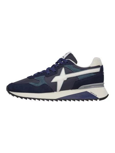 Sneakersy W6yz zamszowe niebieskie