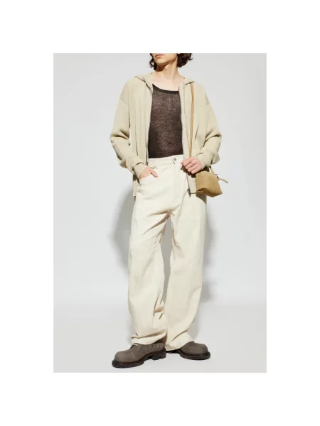 Bluza z kapturem Rick Owens beżowa
