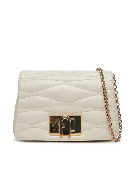 FURLA Geantă de umăr MINI alb bej