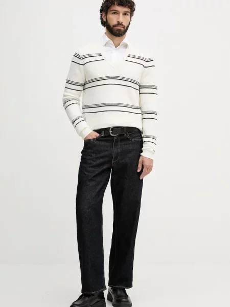 Tommy Hilfiger pulover bombažen bež