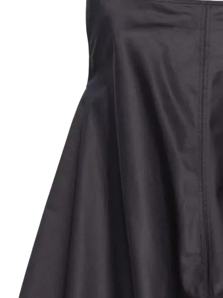 Bluzka Low Classic klasyczna wiązana w kształcie litery A niebieska