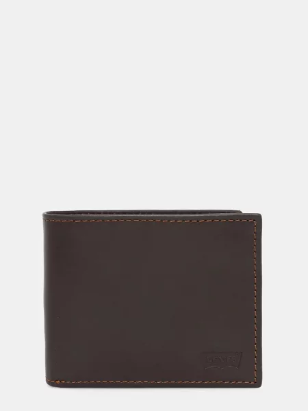 Casual peňaženka Levi's hnedá