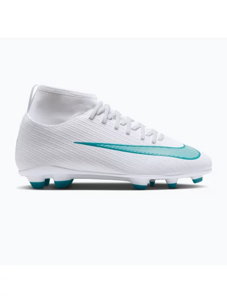 Încălțăminte de fotbal pentru copii Nike Mercurial Superfly 11 Club Jr MG white/dusty cactus alb