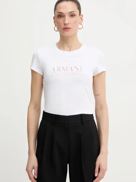 Armani Exchange tricou alb