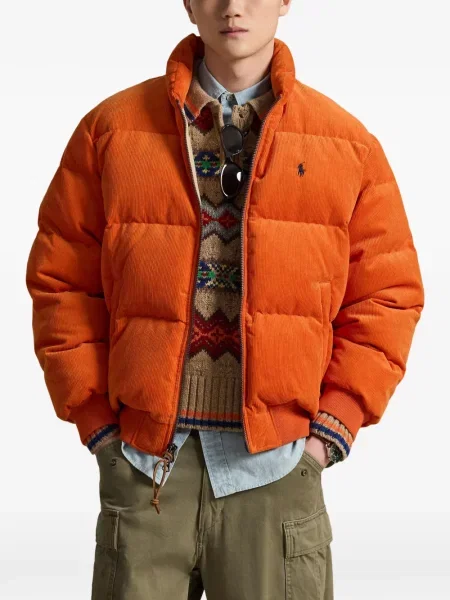 Mănuși Polo Ralph Lauren din piele de căprioară cu șireturi cu vârf închis albastru