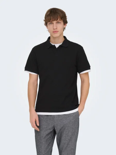 Only & Sons Tricou ONSBen' negru
