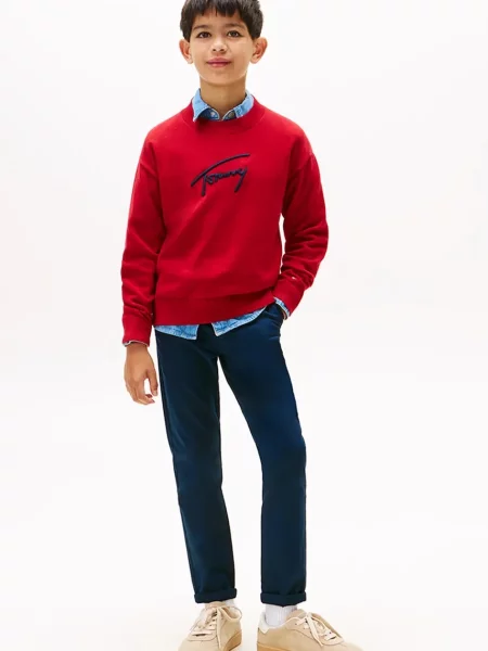 Tommy Hilfiger Dječje hlače s pamukom plava