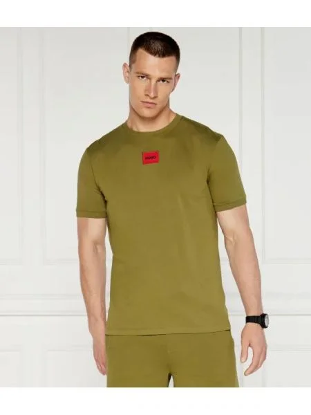 HUGO Tricou kaki