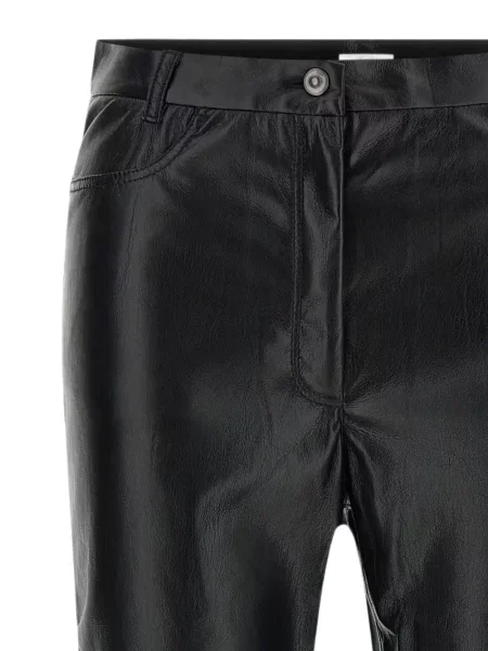 Decupat pantaloni The Andamane din piele negru