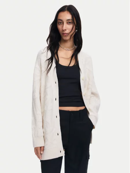 Desigual Cardigan Montreal | Oversize fit alb