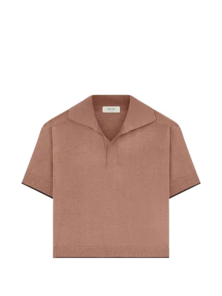 Scurt tricou polo Retori roz