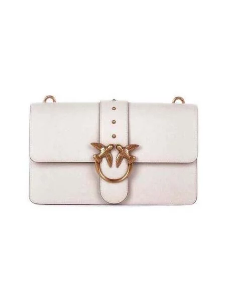 Pinko crossbody kabelka dámska kožená béžová
