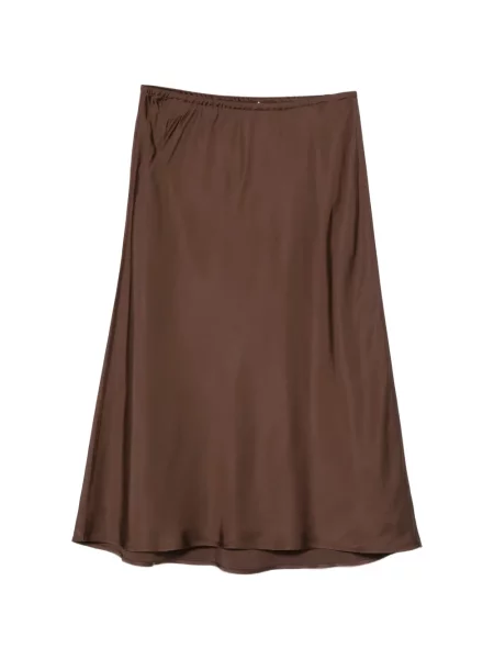 Fustă midi Vince până la genunchi maro